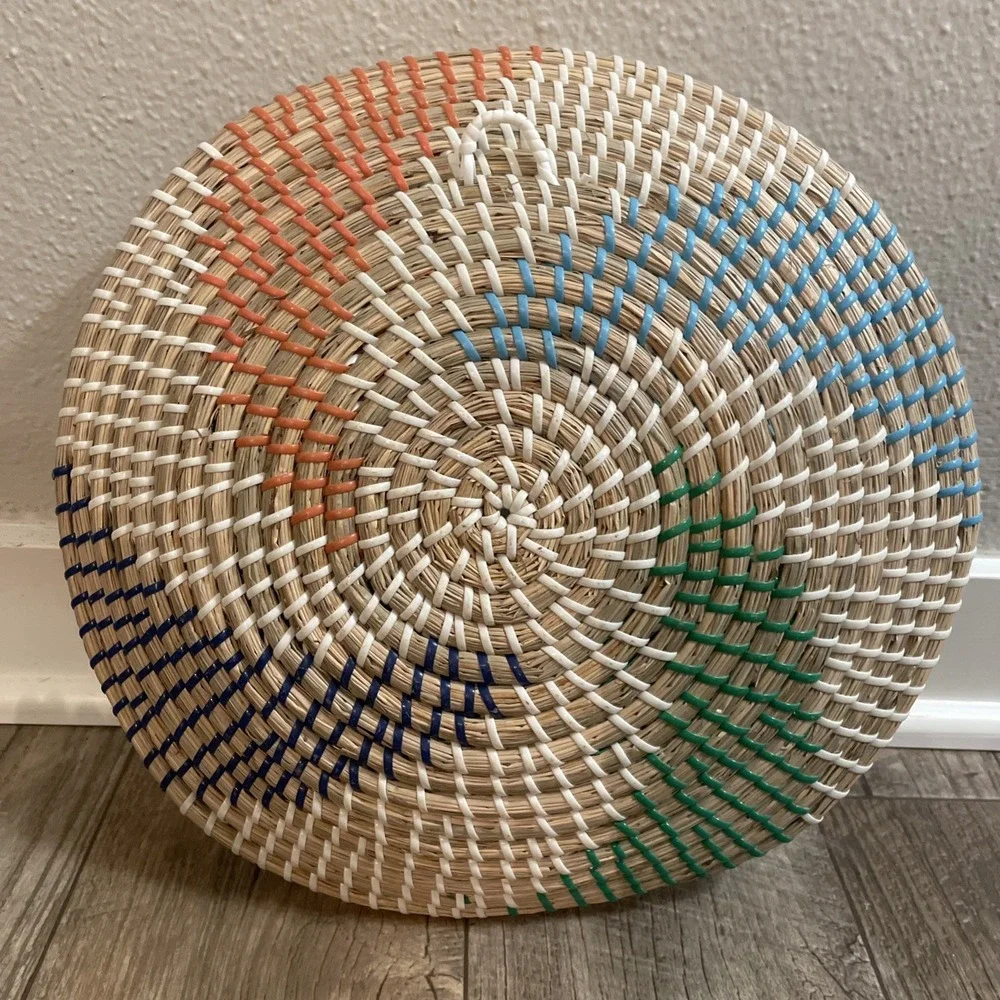 Colorful Handwoven Basket‎ Decor Wall Hanging 13